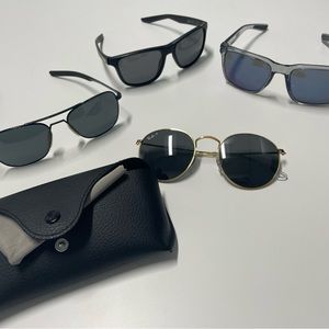 Lot of Roka, Nike and Ray Ban sunglasses